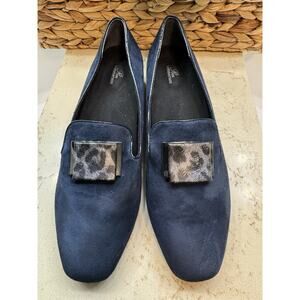 Ros Hommerson Women’s Pumps Blue Suede Leather 10M